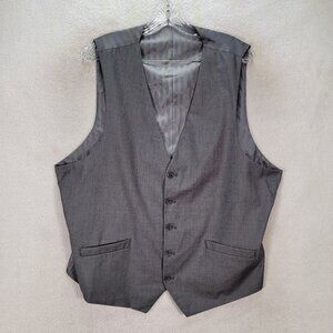 Franco Ricci Gray Classic Waist Coat Adjustable Formal Casual Outerwear Vest